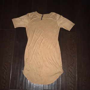 Brown mini dress